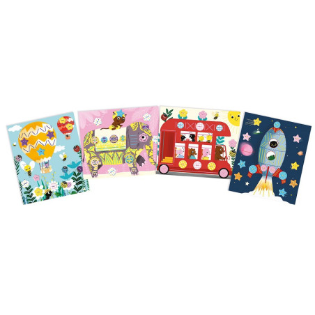 PODRÓŻ guziki i pętelki zestaw artystyczny Art&Craft