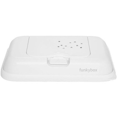 BIAŁY POJEMNIK na chusteczki To Go White Little Stars