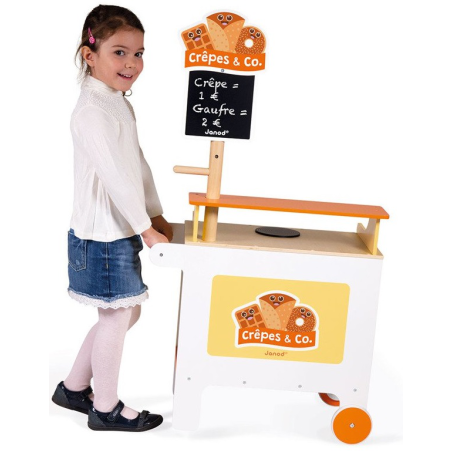 MOBILNA DREWNIANA CUKIERNIA  z 40 akcesoriami