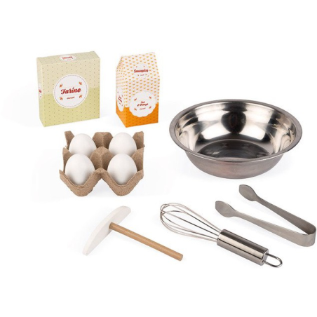 MOBILNA DREWNIANA CUKIERNIA  z 40 akcesoriami