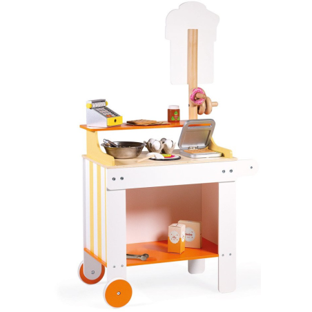 MOBILNA DREWNIANA CUKIERNIA  z 40 akcesoriami