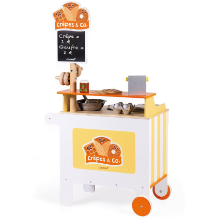 MOBILNA DREWNIANA CUKIERNIA  z 40 akcesoriami