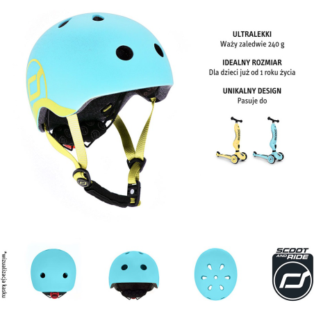 BLUEBERRY kask rowerowy dla dzieci 1-5 lat XXS-S Ice Cream