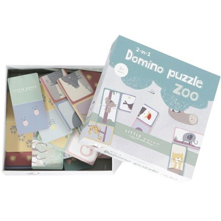 ZOO tekturowa gra domino 28 el.