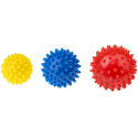 PIŁKI SENSORYCZNE do masażu i rehabilitacji zestaw 3 szt.