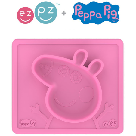 SILIKONOWA MISECZKA z podkładką 2w1 Peppa Pig różowa