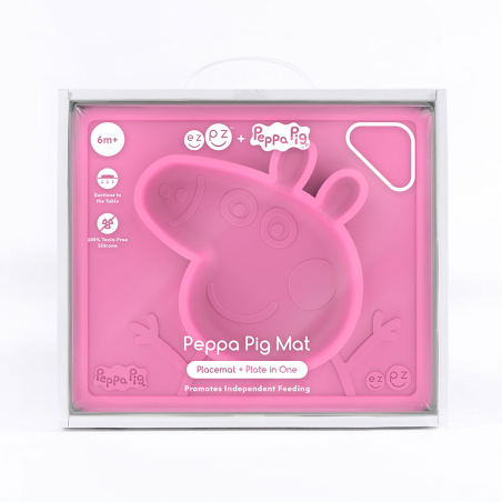 SILIKONOWA MISECZKA z podkładką 2w1 Peppa Pig różowa