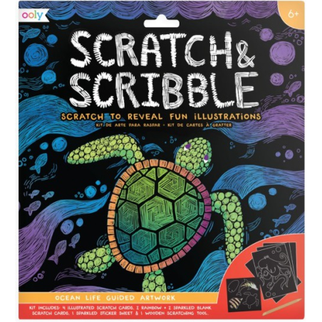 PODWODNY ŚWIAT zdrapywanka Scratch & Scribble