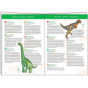 DINOZAURY tekturowe puzzle z książeczką 100 el.