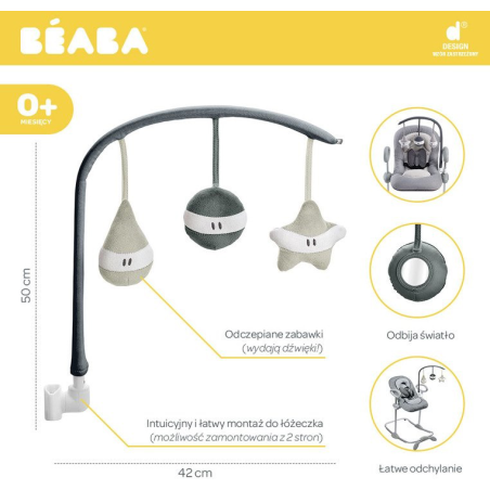 GREY łuk z zabawkami Bouncer Up&Down