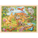 ZWIERZĄTKA Z AUSTRALII drewniane puzzle 96 el.