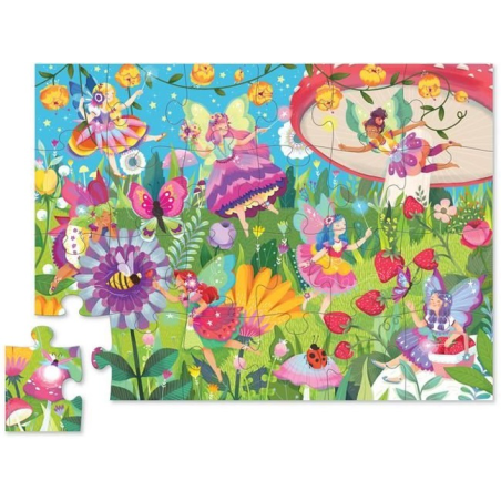 TAJEMNICZY OGRÓD tekturowe puzzle w tubie 24 el.