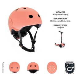 PEACH kask dla dzieci rozmiar S-M 3 lata Ice Cream