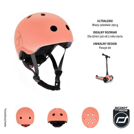 PEACH kask dla dzieci rozmiar S-M 3 lata Ice Cream