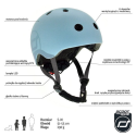 STEEL kask dla dzieci rozmiar S-M 3 lata