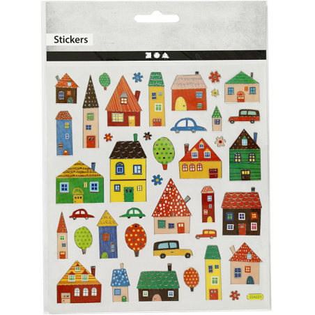 MIASTO naklejki metaliczne