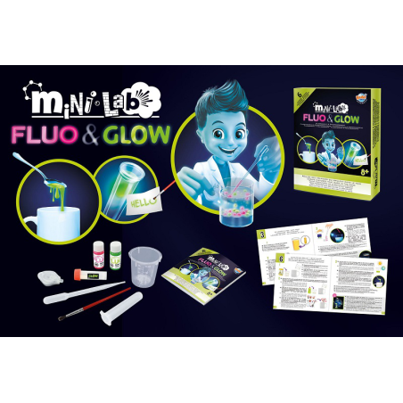 FLUO & GLOW mini lab zestaw naukowy