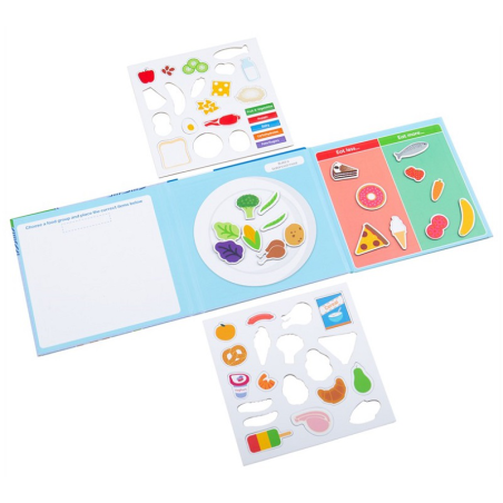 JEDZENIE książeczka magnetyczna układanka