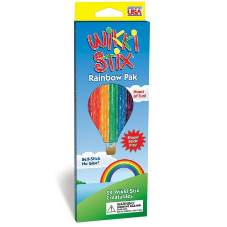 SZNURECZKI WOSKOWE tęczowe zestaw 24 szt. Rainbow Pak