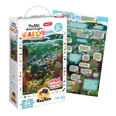 BAŁTYK puzzle tekturowe obserwacyjne 84 el.