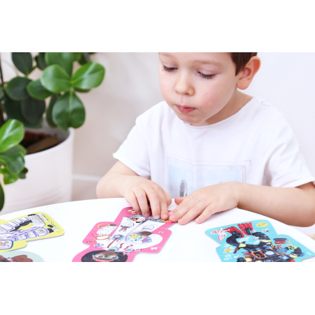 POZNAJĘ ZAWODY puzzle tekturowe zestaw układanek