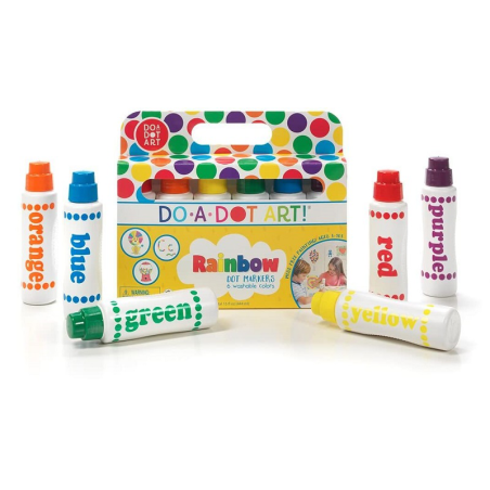 TĘCZOWE FLAMASTRY KROPKOWE