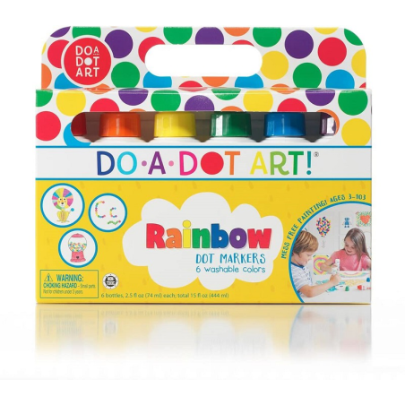 TĘCZOWE FLAMASTRY KROPKOWE