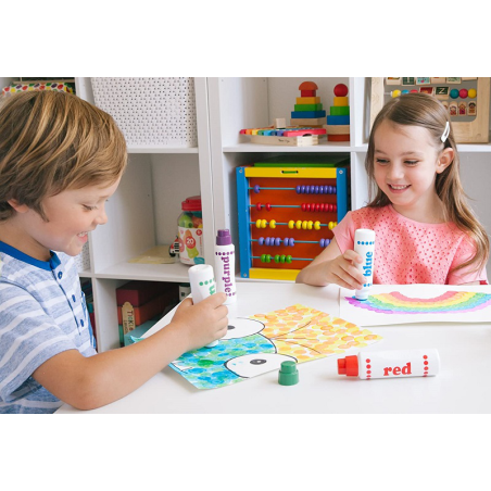 TĘCZOWE FLAMASTRY KROPKOWE