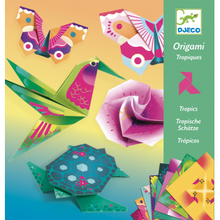 TROPIKI origami neonowe