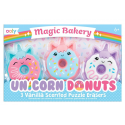MAGICZNA PIEKARNIA JEDNOROŻCÓW gumki zapachowe do mazania 3 szt.