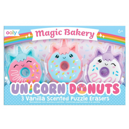 MAGICZNA PIEKARNIA JEDNOROŻCÓW gumki zapachowe do mazania 3 szt.