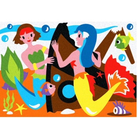 SYRENKI album do kolorowania magicznym piaskiem