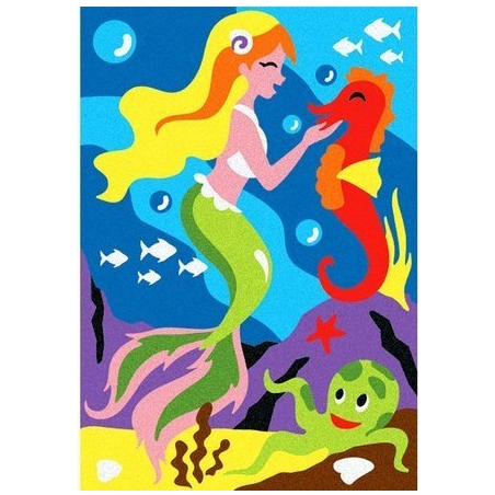 SYRENKI album do kolorowania magicznym piaskiem