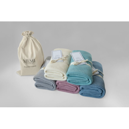 SILVER lekki eukaliptusowy kocyk 80x100 cm eco collection