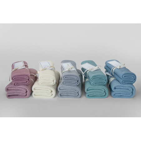 SILVER lekki eukaliptusowy kocyk 80x100 cm eco collection