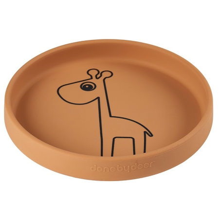 RAFFI musztardowy silikonowy talerzyk