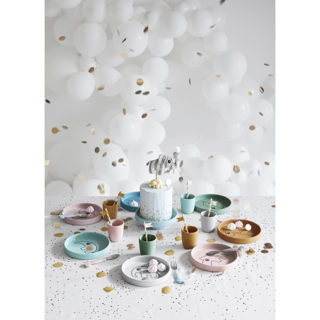 RAFFI musztardowy silikonowy talerzyk