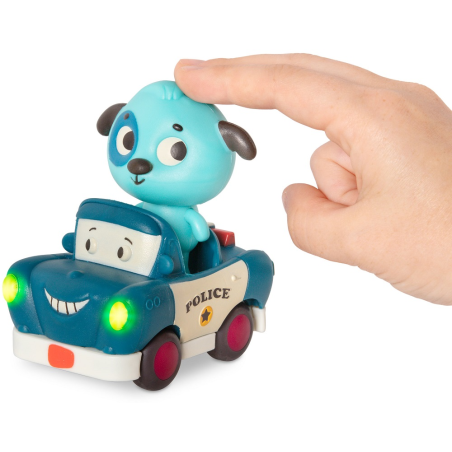 MIĘKKIE AUTKO SENSORYCZNE radiowóz z pieskiem Woofer & Officer Lawly
