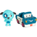 MIĘKKIE AUTKO SENSORYCZNE radiowóz z pieskiem Woofer & Officer Lawly