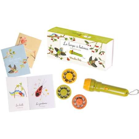 LES JARDIN projektor ze slajdami i książeczkami