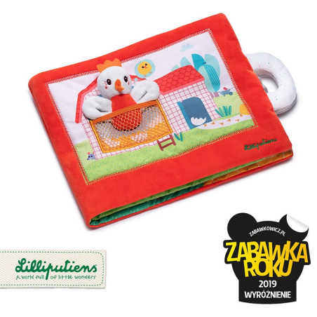 KOKOSZKA PAULETTE książeczka z mini-przytulankami wielofunkcyjna