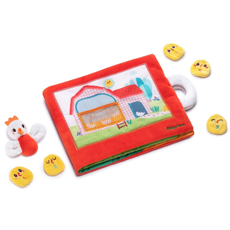 KOKOSZKA PAULETTE książeczka z mini-przytulankami wielofunkcyjna