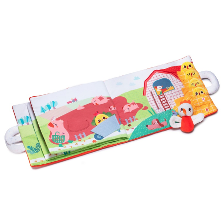 KOKOSZKA PAULETTE książeczka z mini-przytulankami wielofunkcyjna