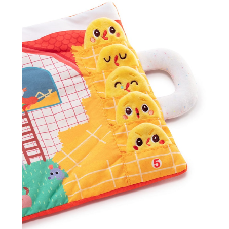 KOKOSZKA PAULETTE książeczka z mini-przytulankami wielofunkcyjna