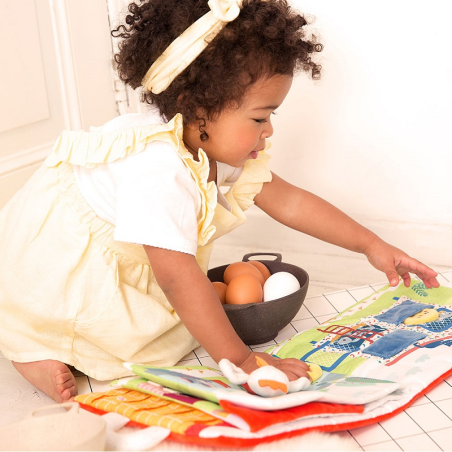 KOKOSZKA PAULETTE książeczka z mini-przytulankami wielofunkcyjna