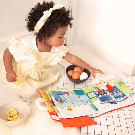 KOKOSZKA PAULETTE książeczka z mini-przytulankami wielofunkcyjna