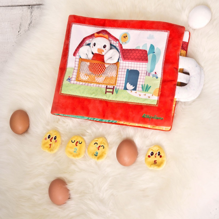 KOKOSZKA PAULETTE książeczka z mini-przytulankami wielofunkcyjna