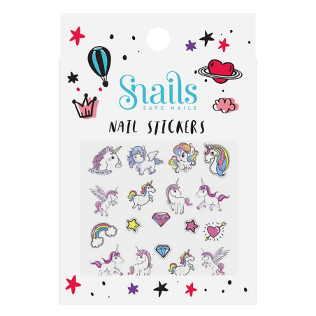 JEDNOROŻCE naklejki na paznokcie zestaw kreatywny