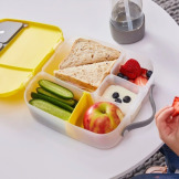 SZARY lunchbox z wkładem chłodzącym Blue Slate