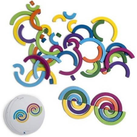 TĘCZA drewniana układanka logiczna